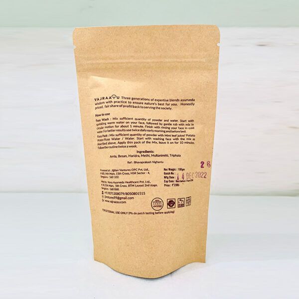 Anti-Blemish Ayurveda Face Wash & Pack Powder - Image 2