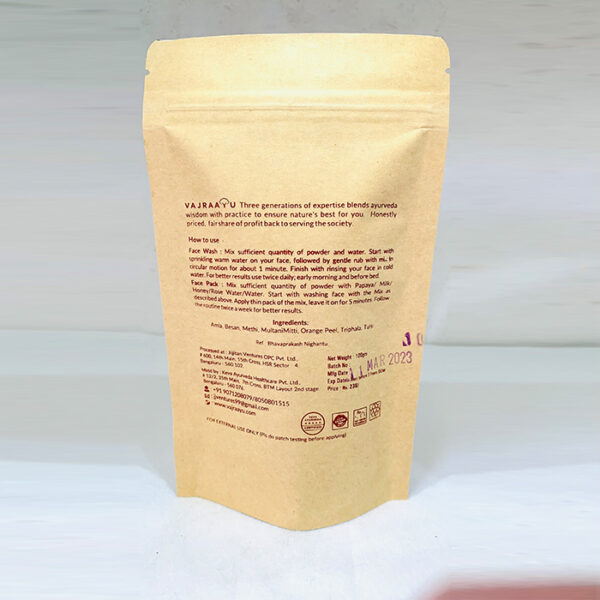 Nourishing Ayurveda Face Wash & Pack Powder - Image 2